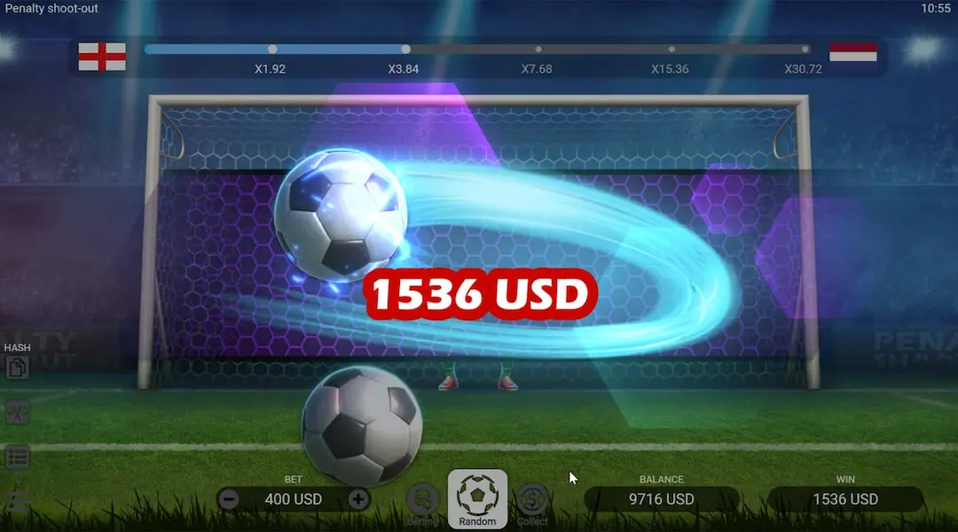 ¿Cuál es la versión móvil del juego Penalty Shoot Out?